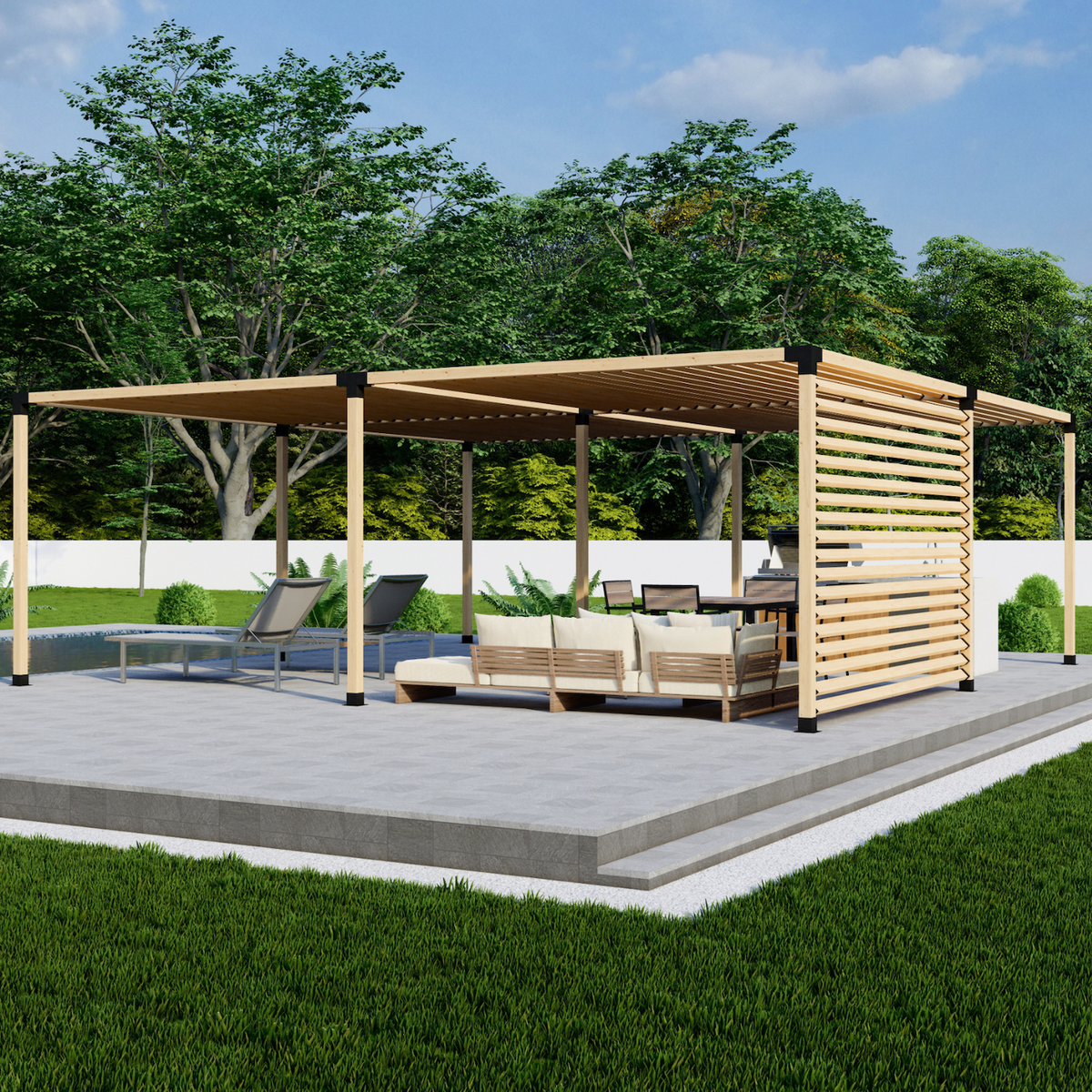 Pergola autoportante modulaire