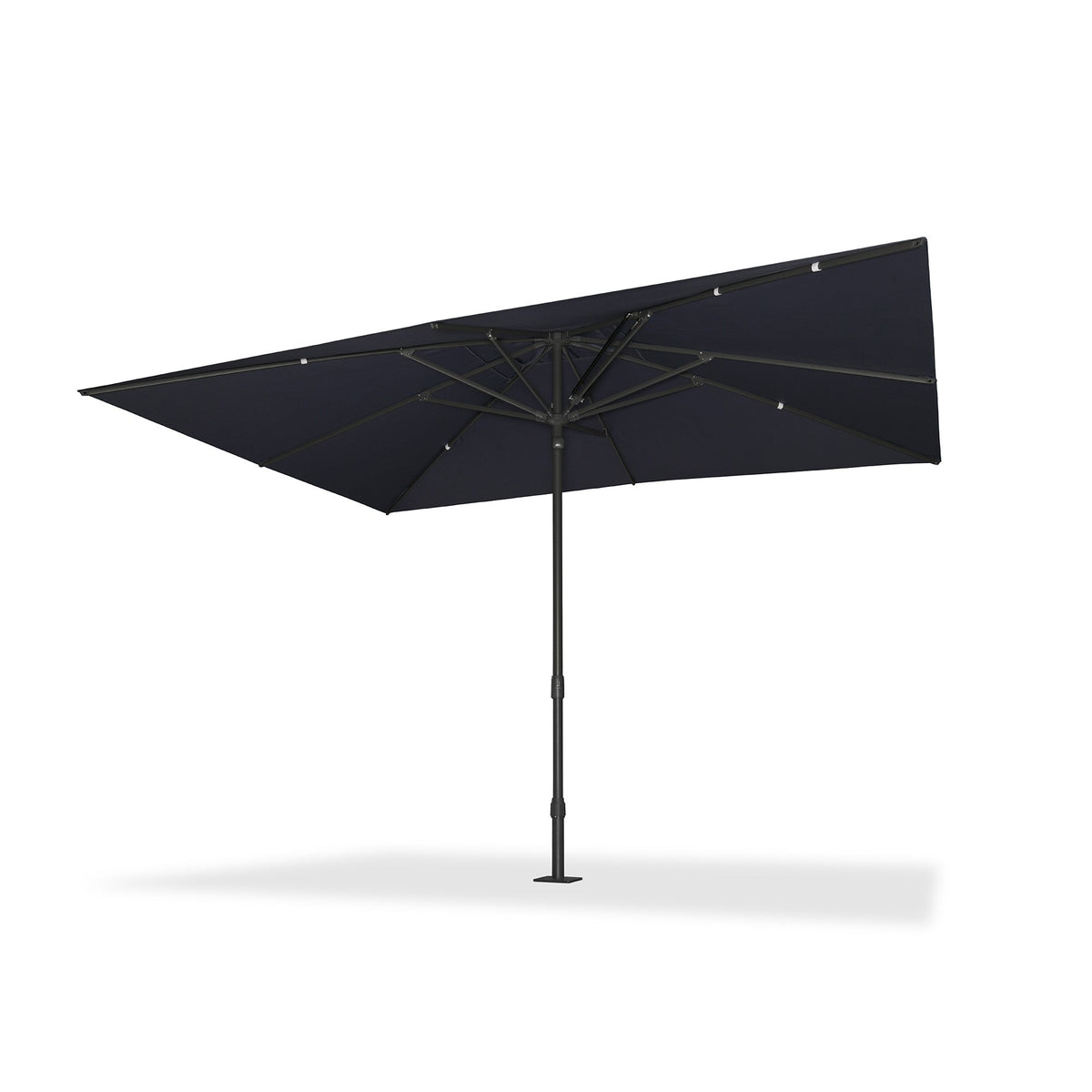 PURPLE LEAF – Parasol de marché haut de gamme renforcé, commercial, hydraulique et semi-automatique pour terrasse