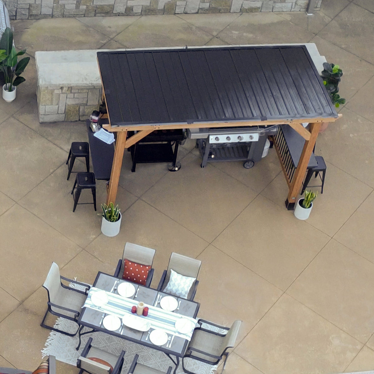 Saxony XL – Pavillon pour barbecue