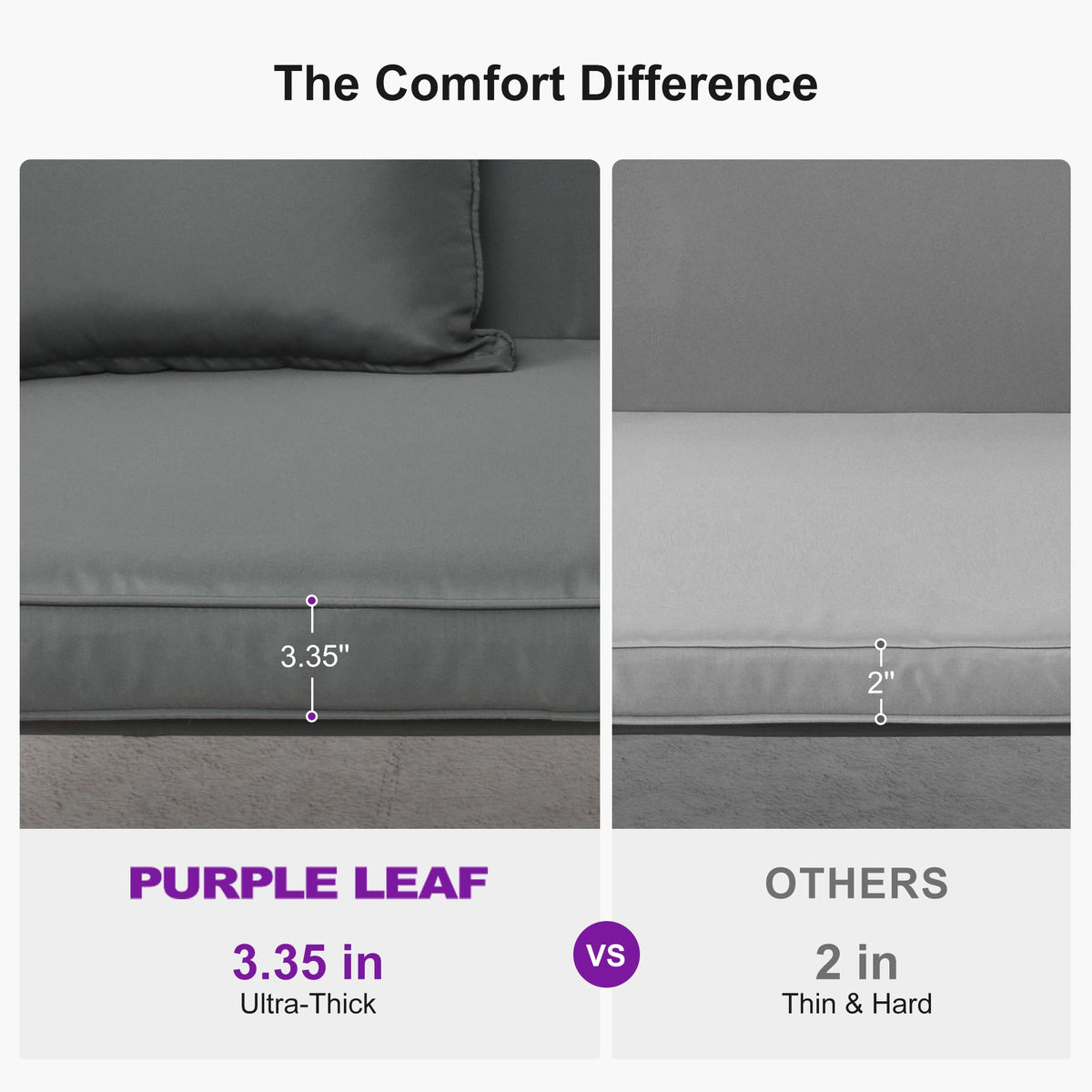 PURPLE LEAF – Balancelle de porche avec auvent inclinable réglable, support et structure en acier, toutes saisons et compacte