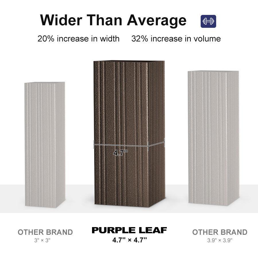 PURPLE LEAF – Pavillon extérieur à toit rigide pour terrasse, structure en aluminium bronze avec rideau bleu marine