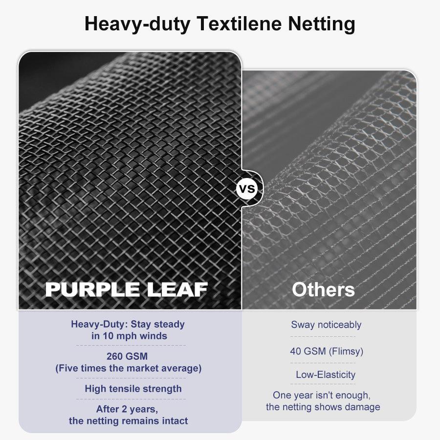 PURPLE LEAF – Pavillon extérieur à toit rigide pour terrasse, structure en aluminium bronze avec rideau bleu marine