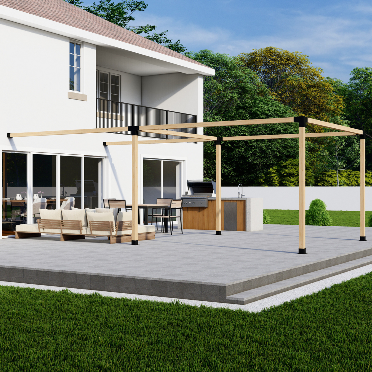 Kit pour pergola ouverte sans toit