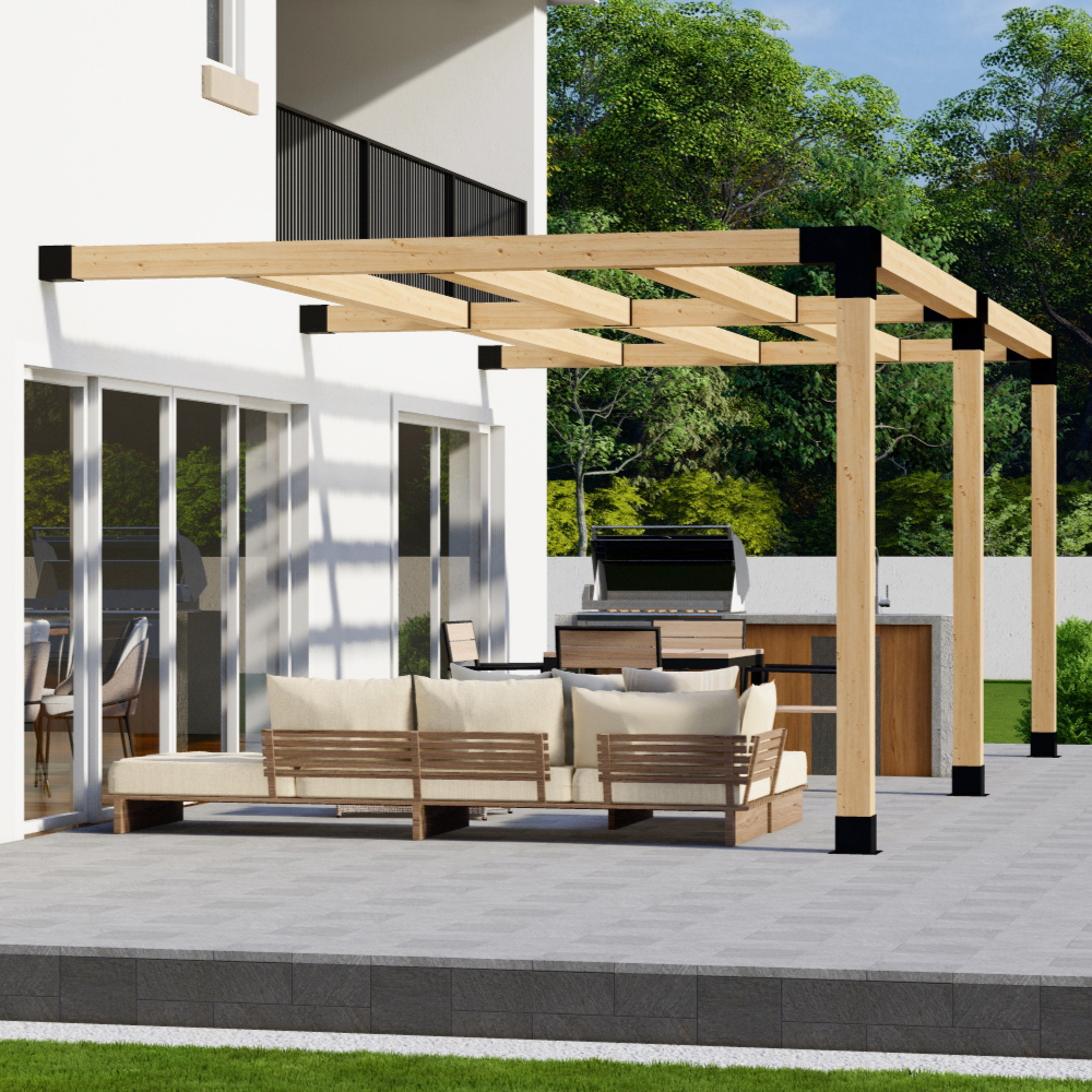 Kit pour pergola sur pavés / terrasse / béton