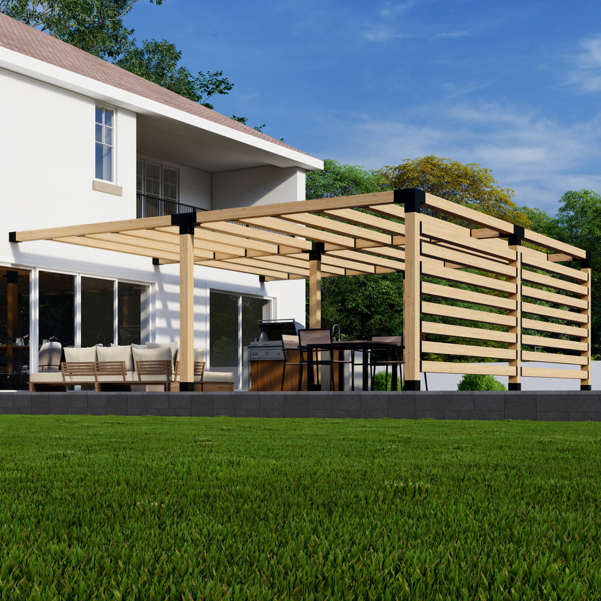 Kit de pergola contemporaine