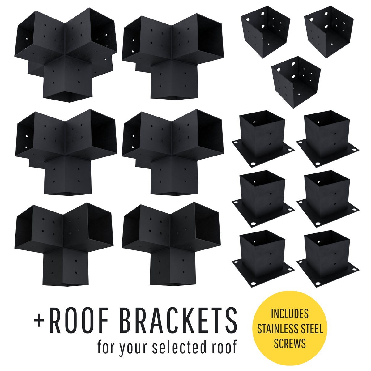 Kit de supports pour pergola sans toit