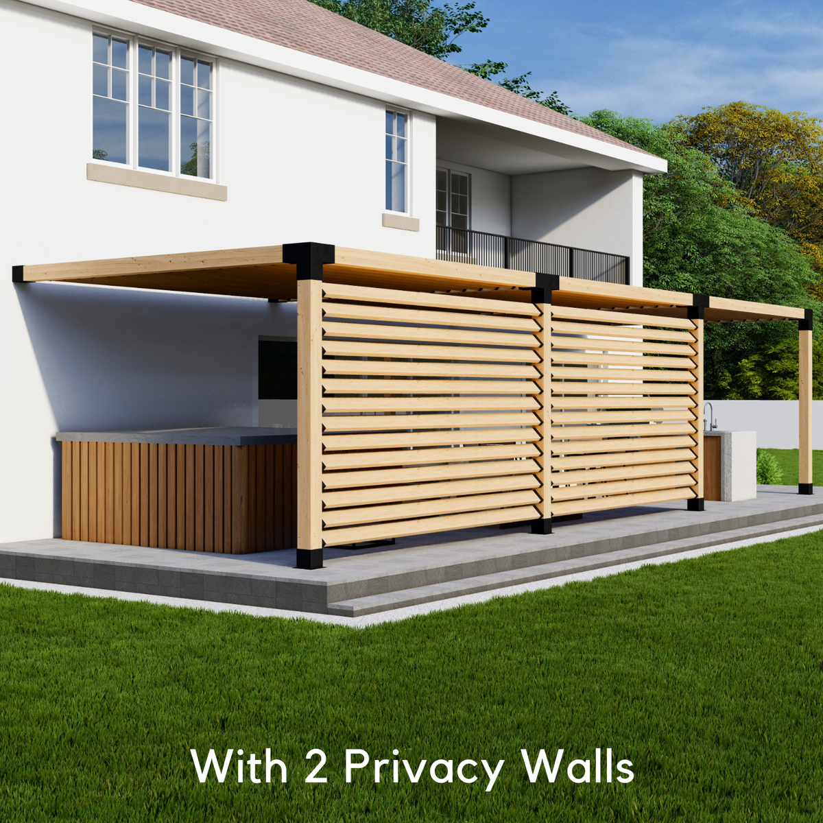 Kit pour construire une pergola avec toit