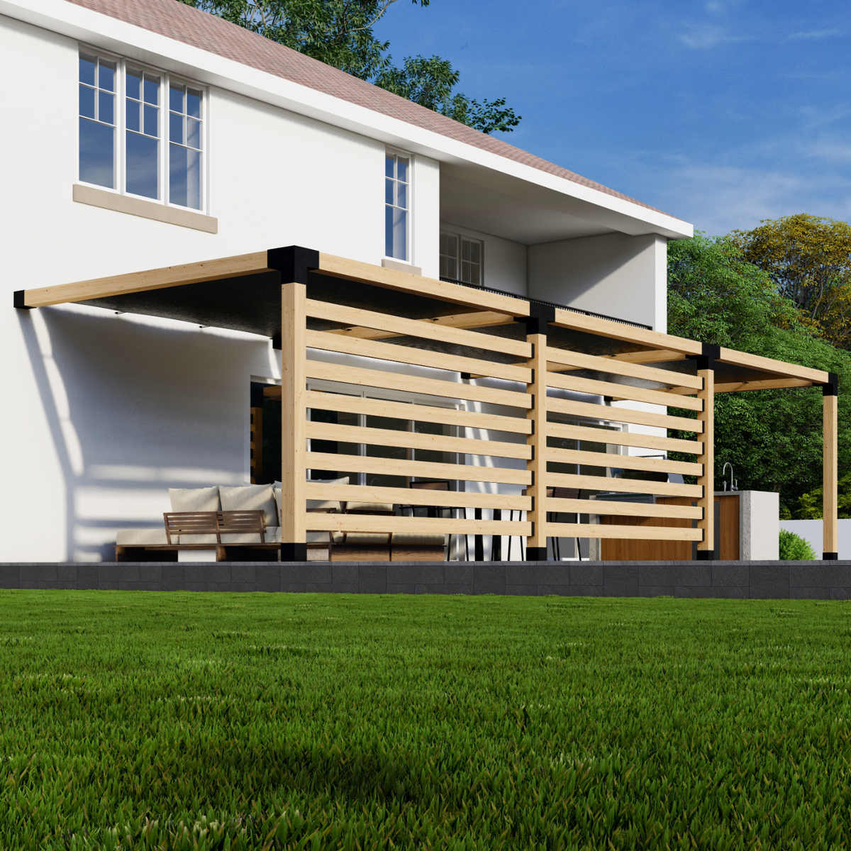 Kit pour pergola sur terrasse