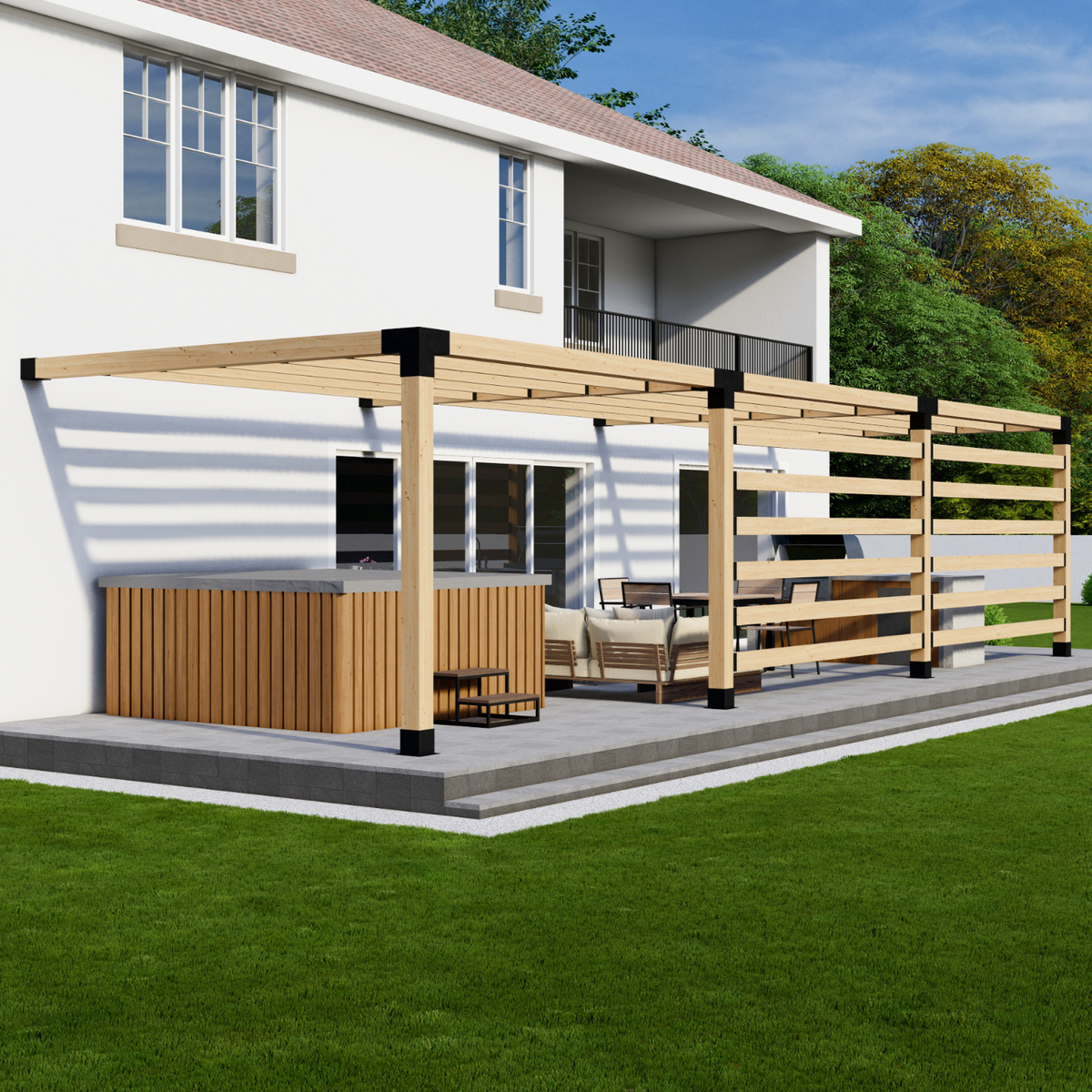 Kit de pergola extérieure pour pergola de toute taille