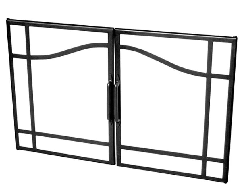 Dimplex – Porte vitrée battante pour foyer encastrable Deluxe et Standard 39 pouces – BFSDOOR39BLK