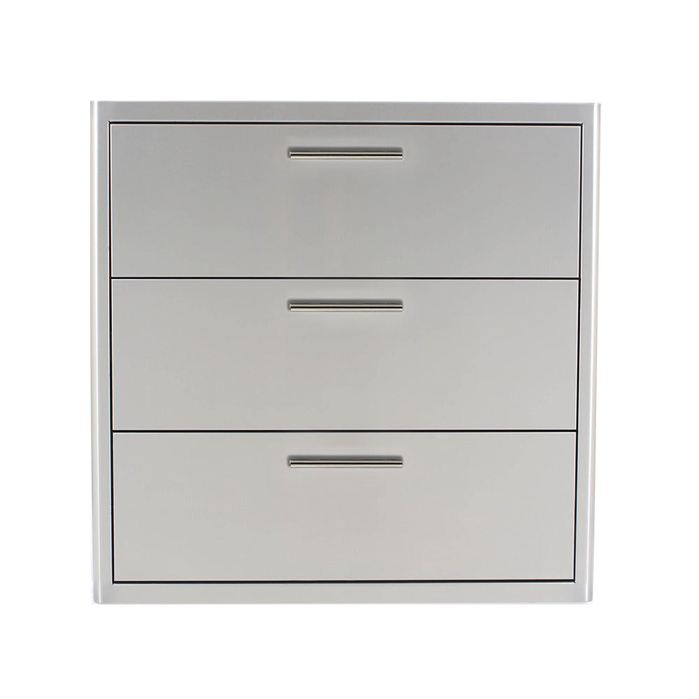 Blaze 30 pouces – Triple tiroir d’accès avec éclairage intérieur – BLZ-30W-3DRW-LT