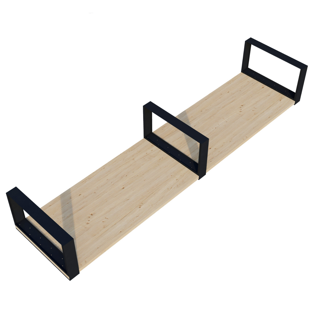 Kit DIY de table de pique-nique basse (jusqu’à 12 ft de long) – Supports pour lattes en bois 2x6