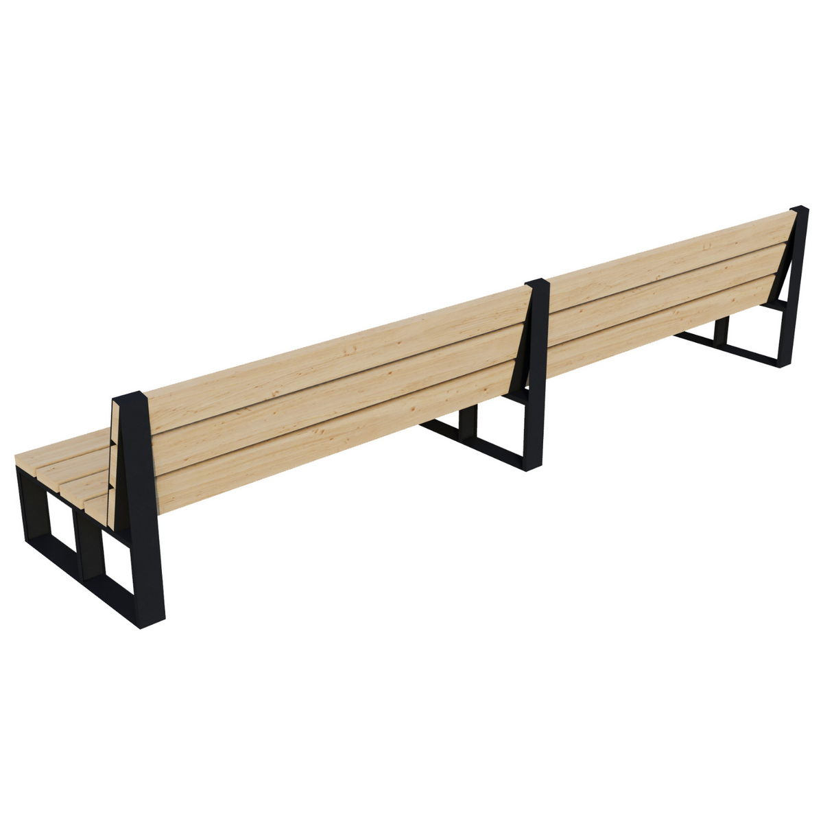 Kit DIY de canapé extérieur (jusqu’à 12 ft de long) – Supports pour lattes en bois 2x6