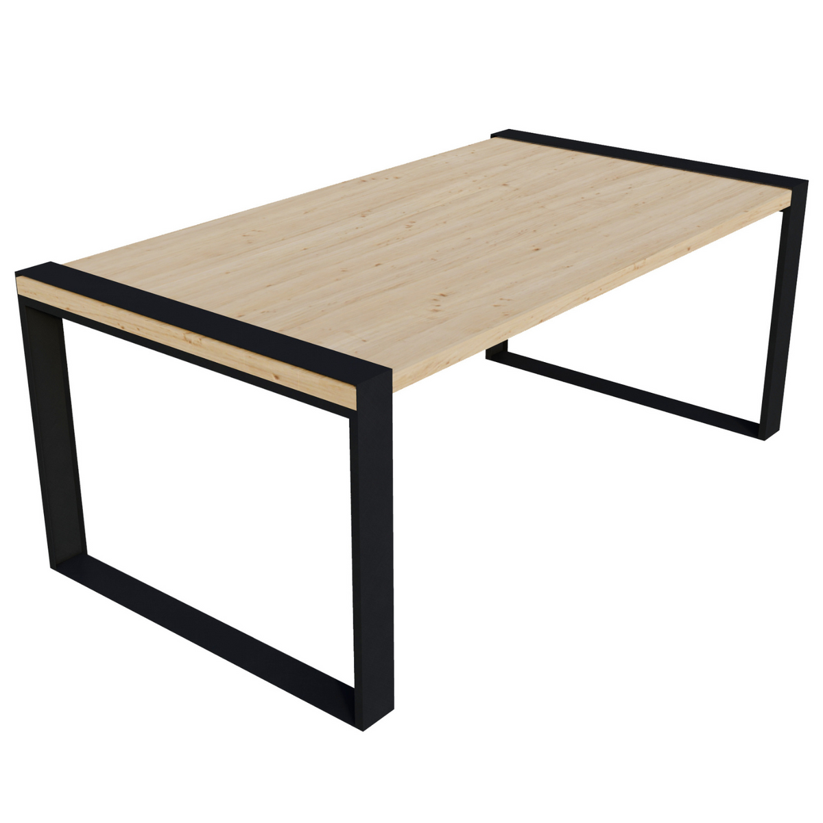 Kit DIY de table de terrasse extérieure (jusqu’à 6 ft de long) – Supports pour lattes en bois 2x6