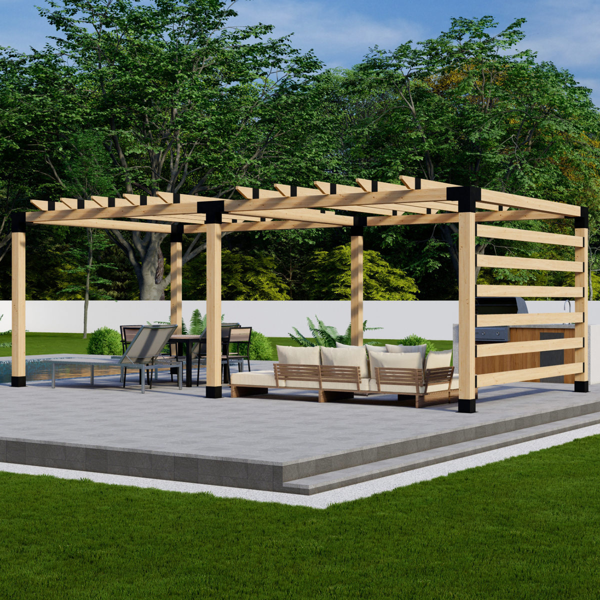 Kit DIY de pergola extérieure