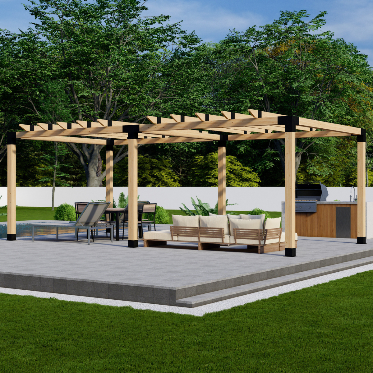 Kit DIY de pergola extérieure