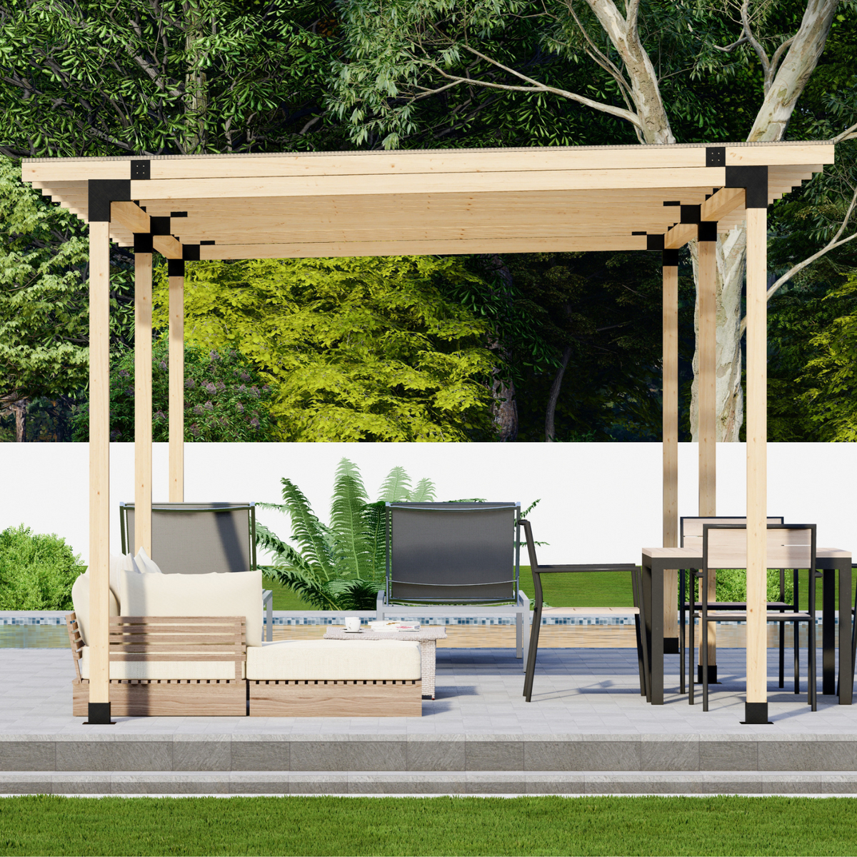 Kit DIY pour structure de couverture de terrasse extérieure