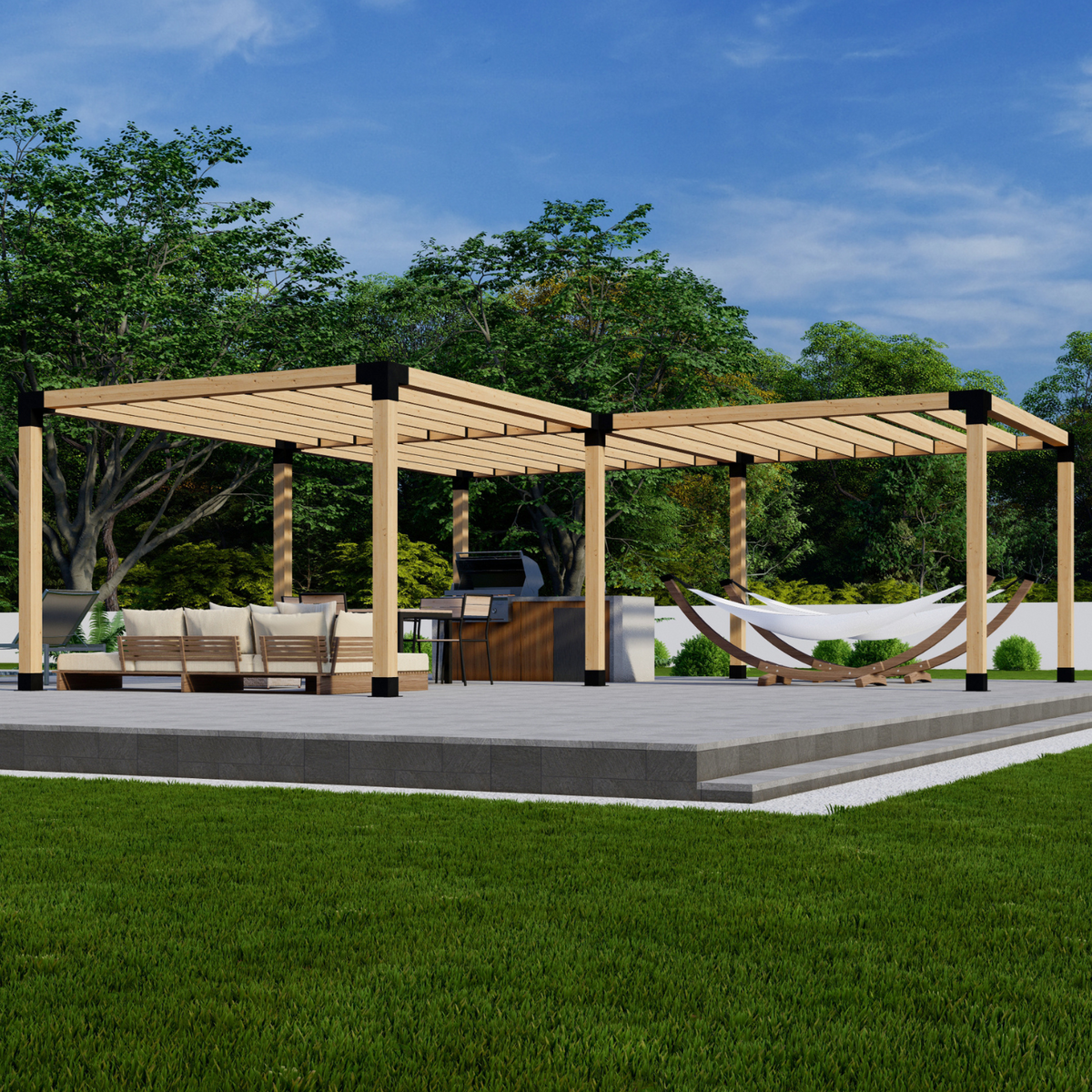 Kit de pergola en L