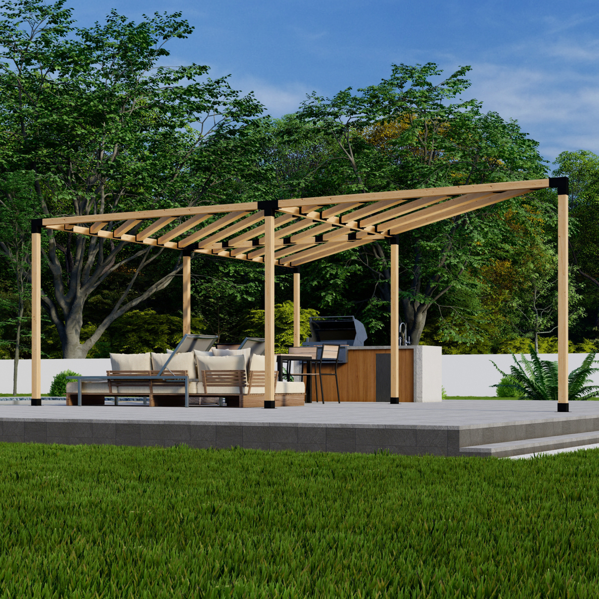 Kit DIY de pergola triangulaire
