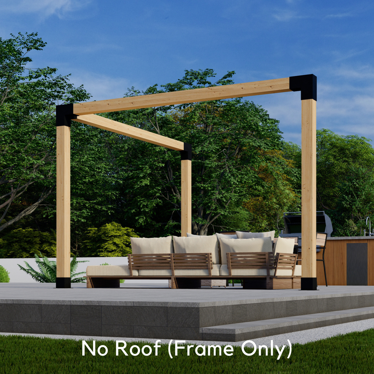Kit pour pergola d’angle à 3 côtés