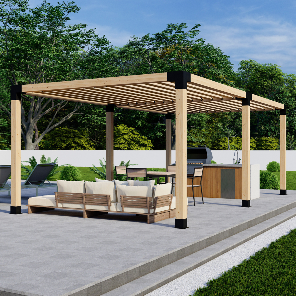 Kit pour pergola autoportante sur terrasse