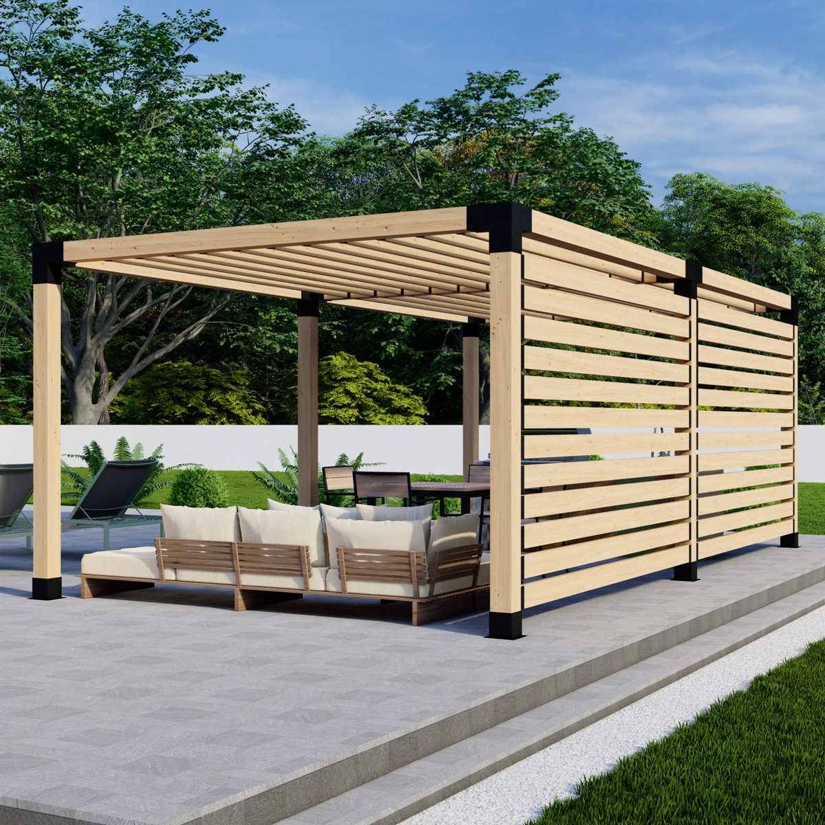 Kit de pergola pour jardin arrière ou avant – Pour pergola de toute taille