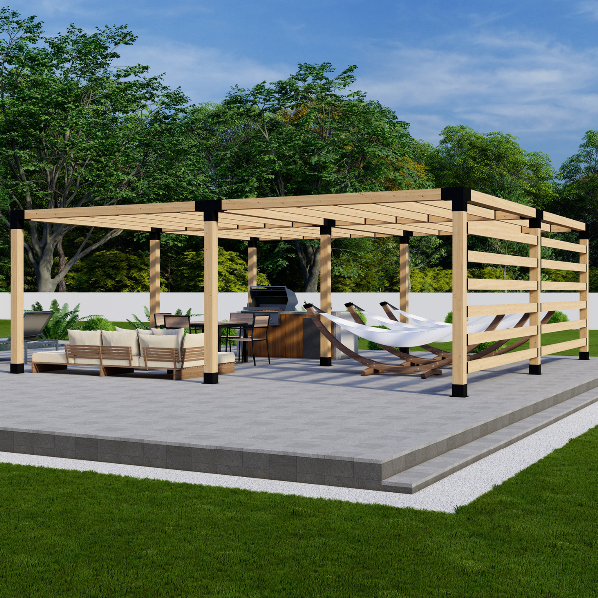 Kit DIY pour pergola moderne avec toit