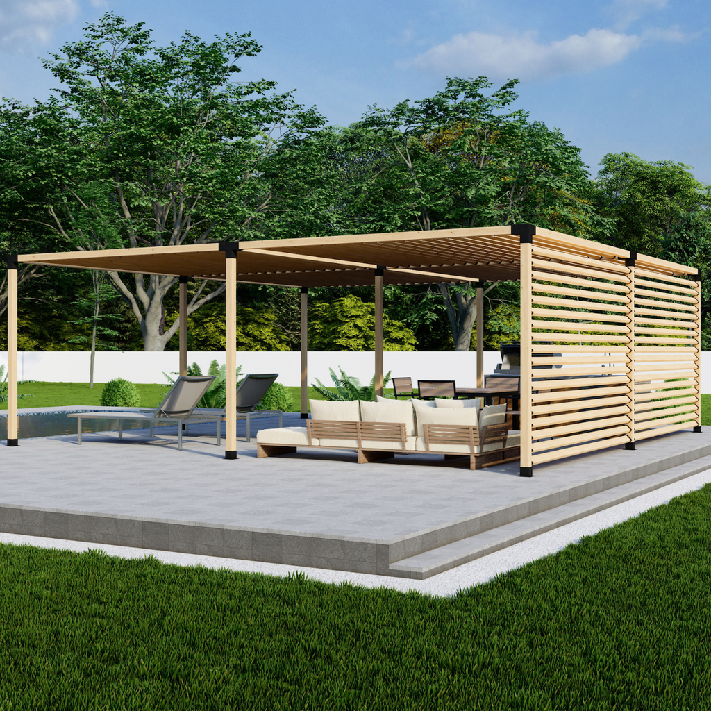 Kit d’abri de pergola – Pour pergola en bois de toute taille