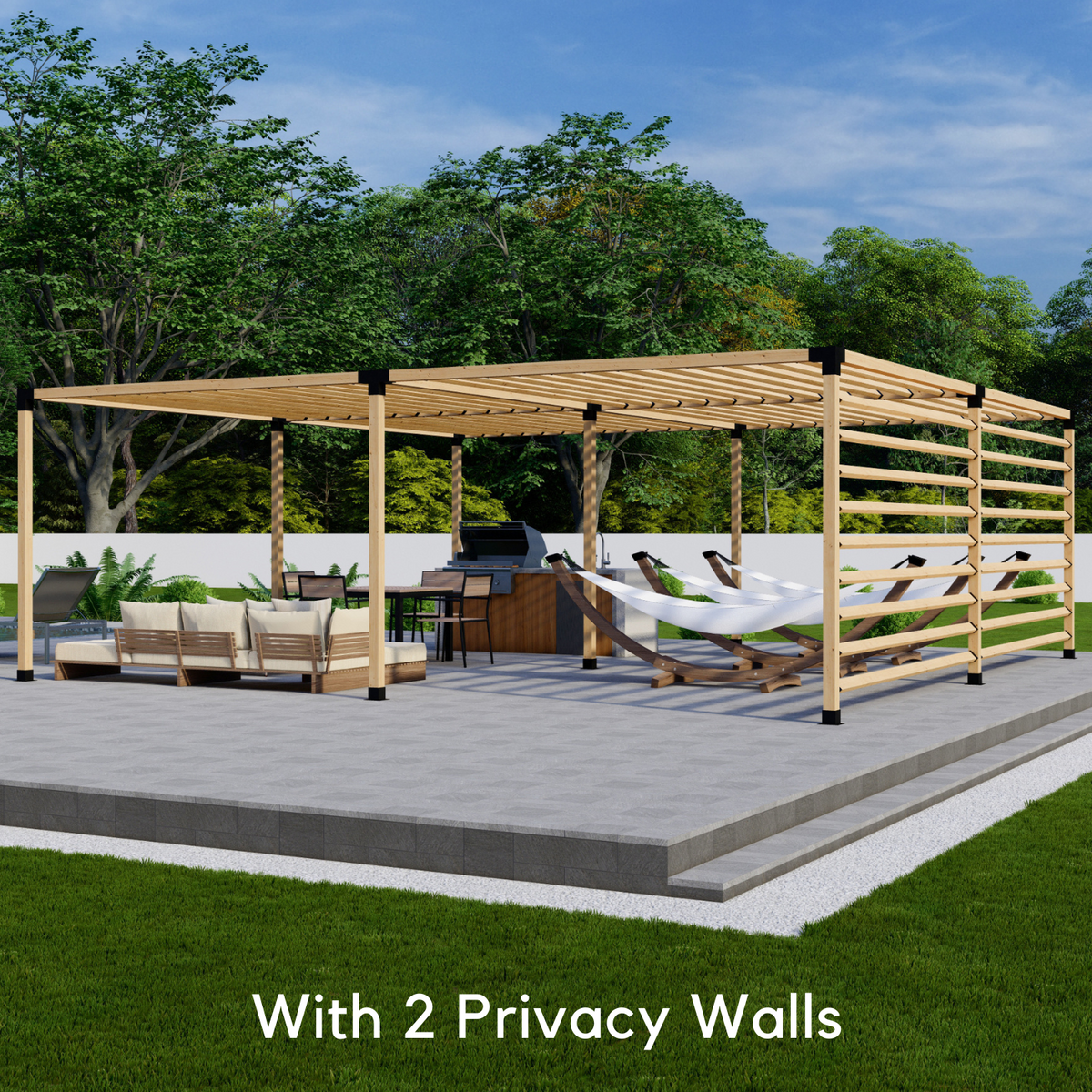 Kit pour construire une pergola avec toit