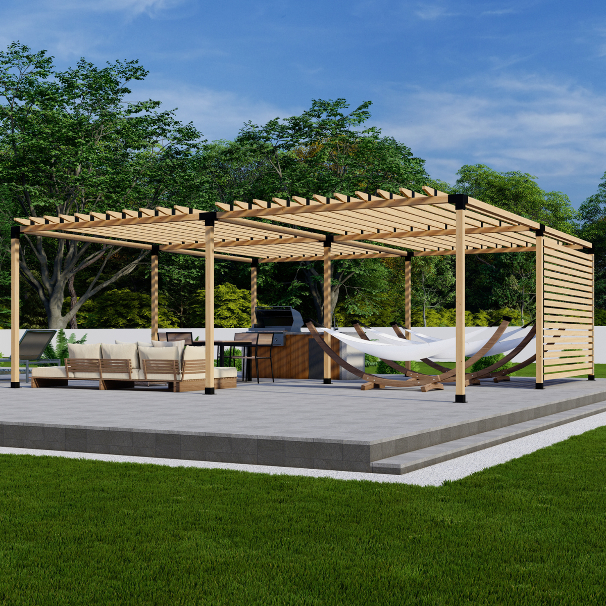 Kit de pergola à monter soi-même