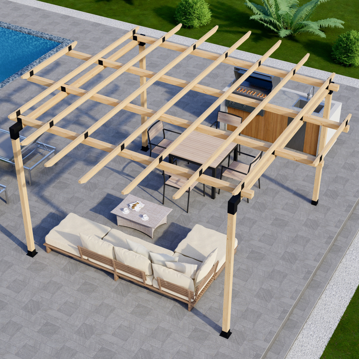 Kit de pergola circulaire – Pour pergola jusqu’à 12' x 12' avec toit rond