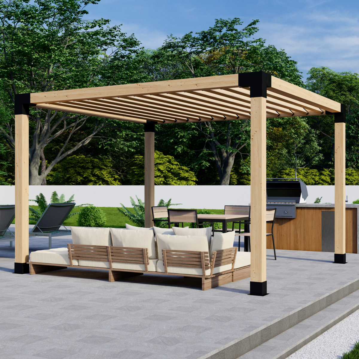 Kit de pergola autoportante