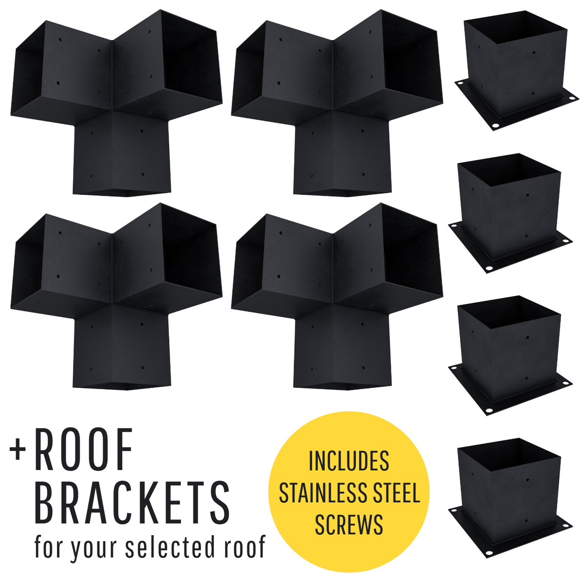 Pergola autoportante 10' x 5' avec toit