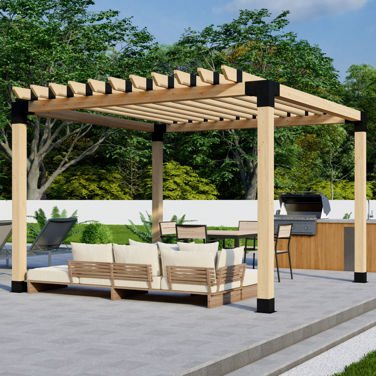 Kit DIY de supports 6x6 pour pergola