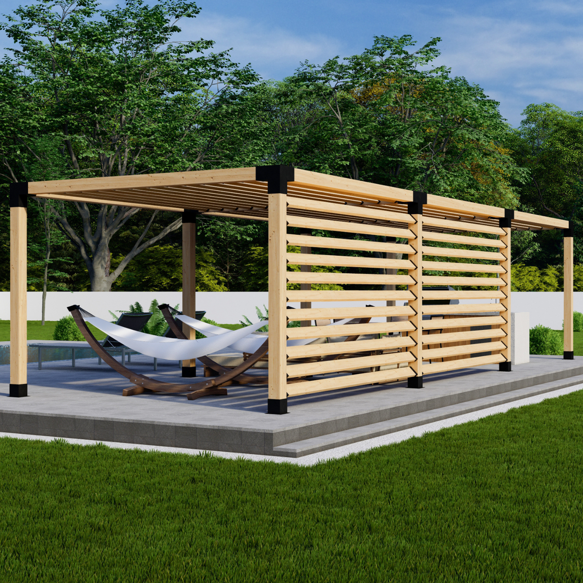 Kit de pergola de jardin autoportante