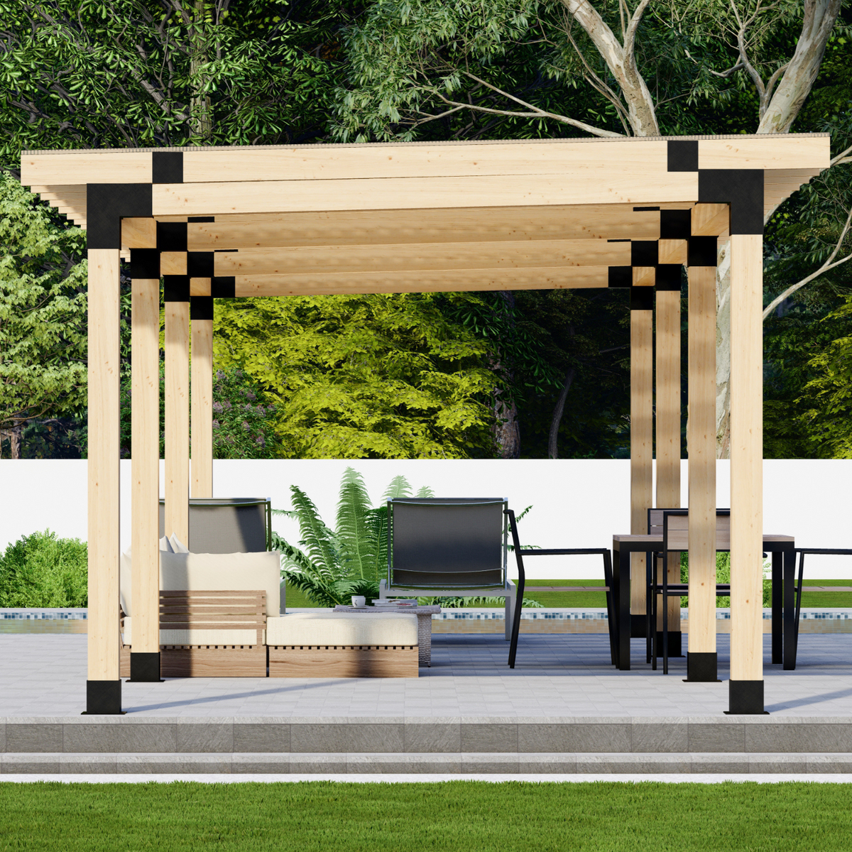 Kit de couverture de terrasse indépendante (toute taille jusqu’à 24' x 24')