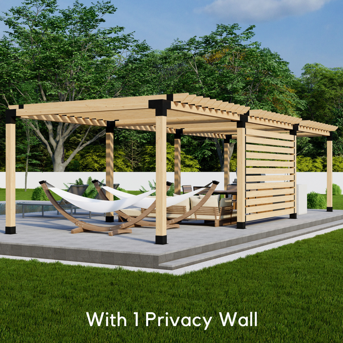 Kit pour construire une pergola d’ombrage pour terrasse