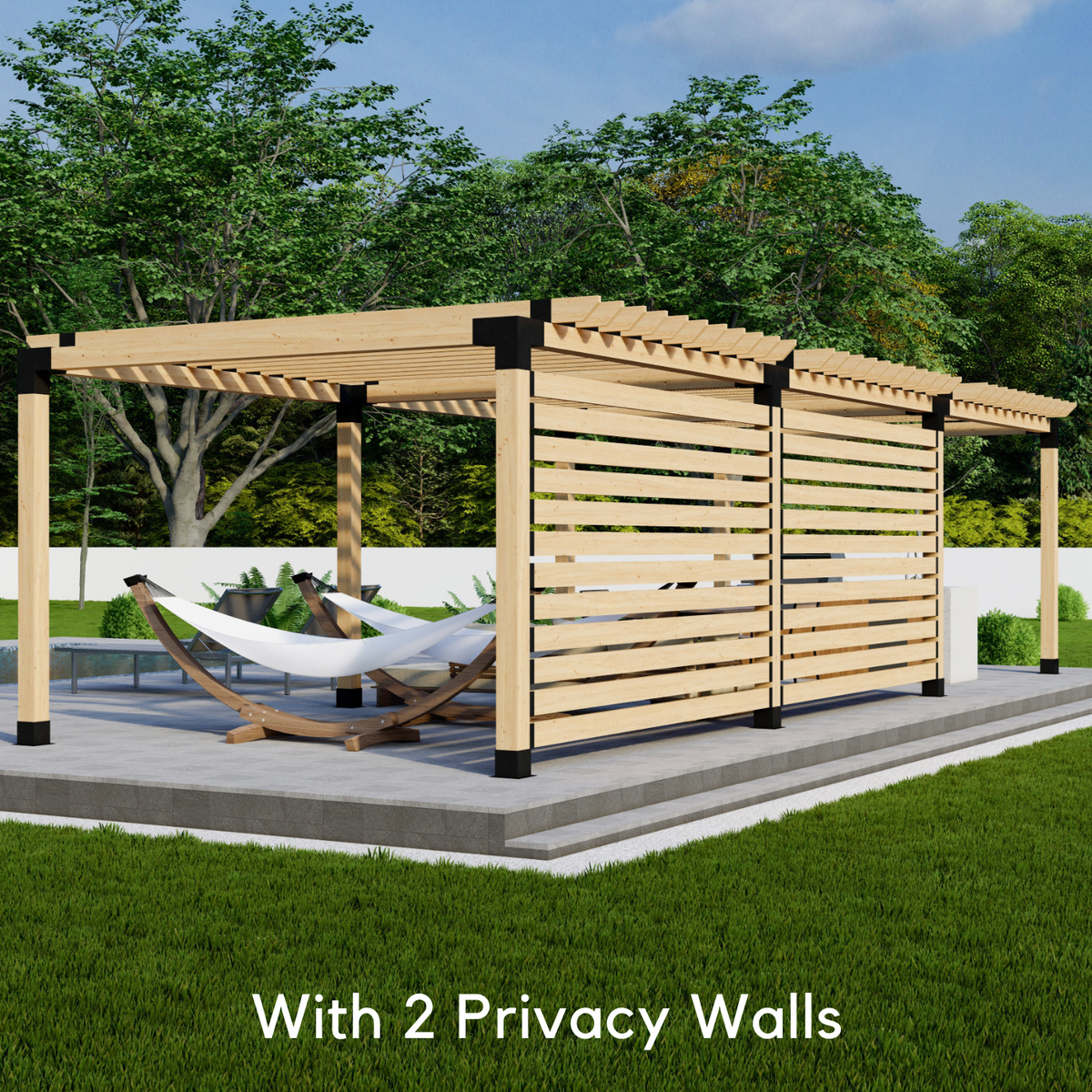Kit pour construire une pergola d’ombrage pour terrasse