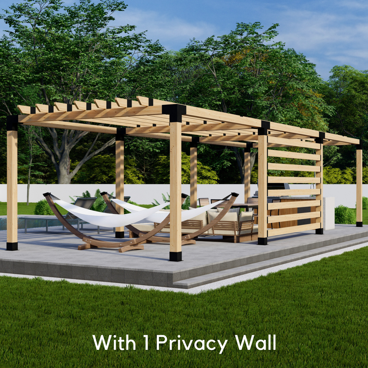 Kit de fixations et quincaillerie pour pergola