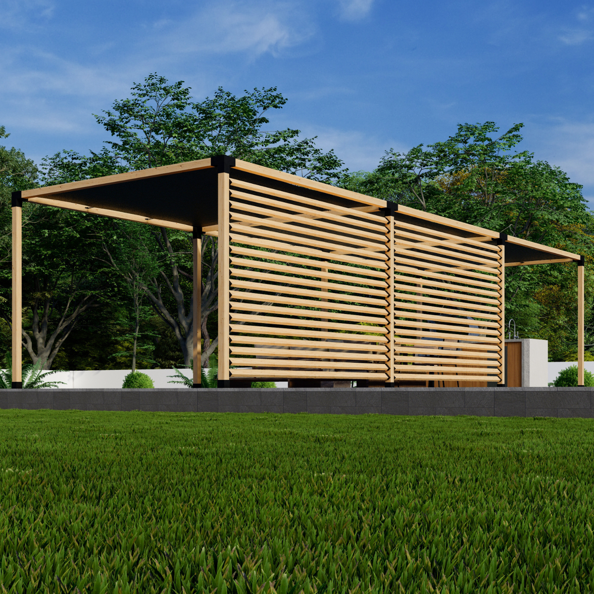 Kit DIY de pergola pour barbecue