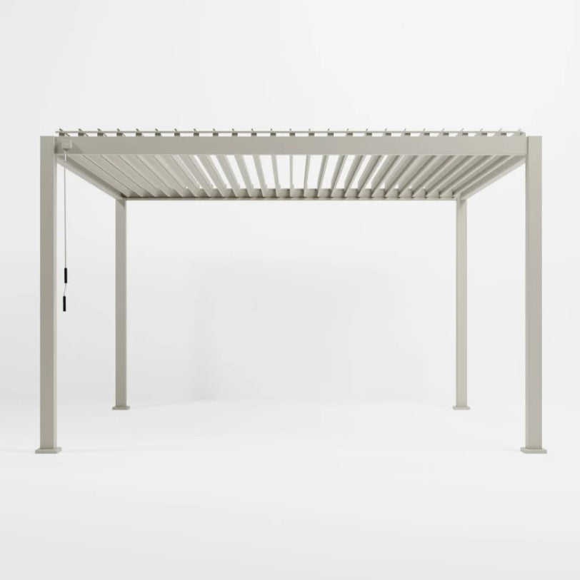 NOVA TITAN – Pergola rectangulaire 4m x 3.6m – Pebble (modèle 2026)