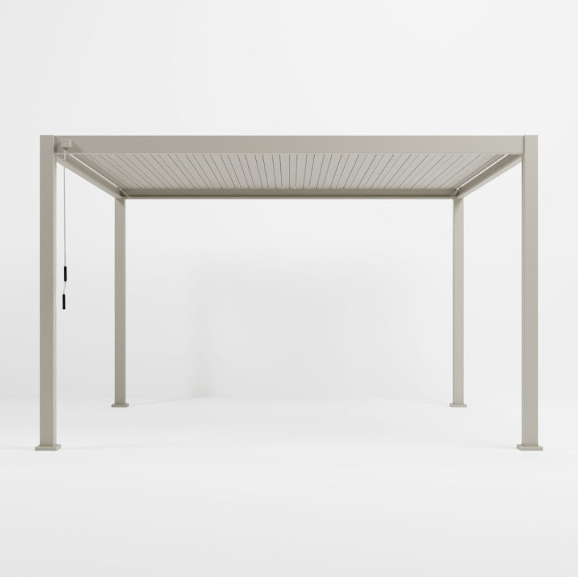 NOVA TITAN – Pergola rectangulaire 4m x 3.6m – Pebble (modèle 2026)