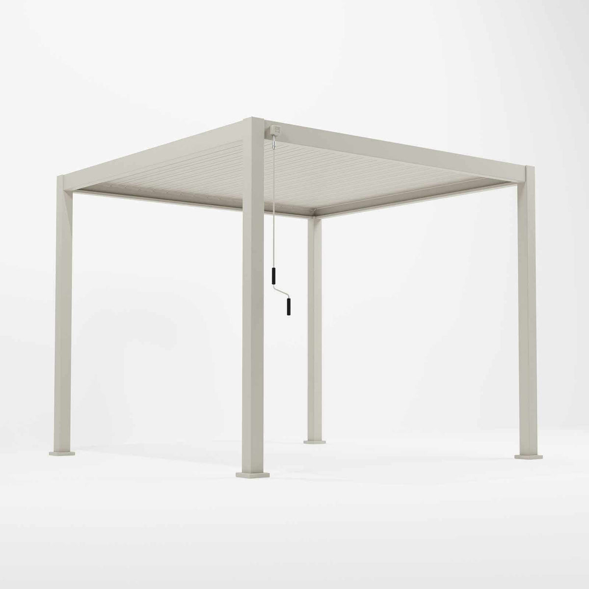 NOVA TITAN – Pergola carrée 3m x 3m – Pebble (modèle 2026)