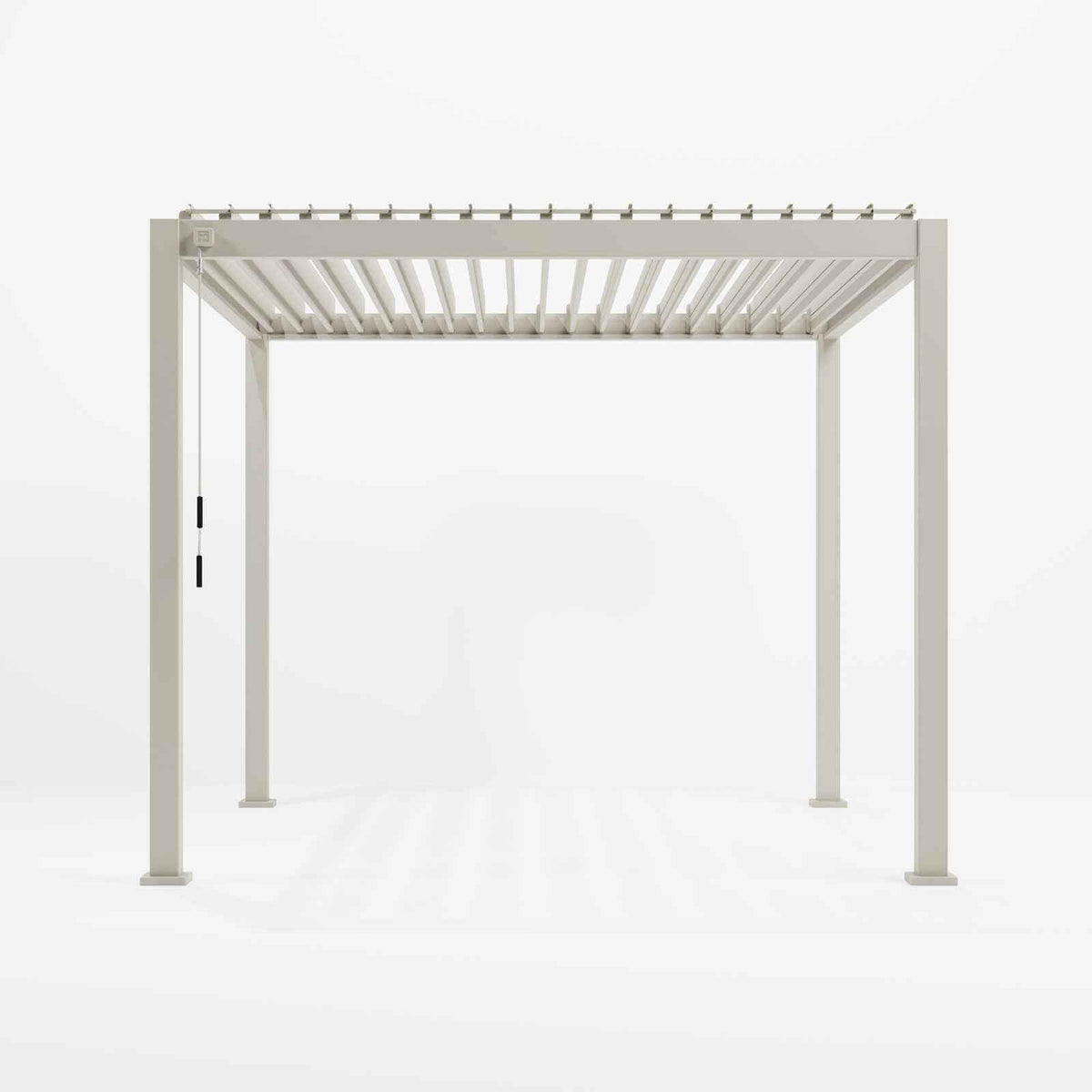 NOVA TITAN – Pergola carrée 3m x 3m – Pebble (modèle 2026)