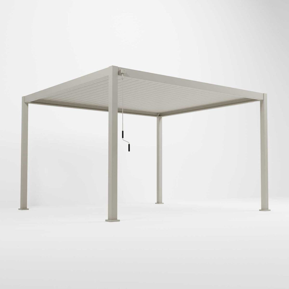NOVA TITAN – Pergola rectangulaire 4m x 3.6m – Pebble (modèle 2026)