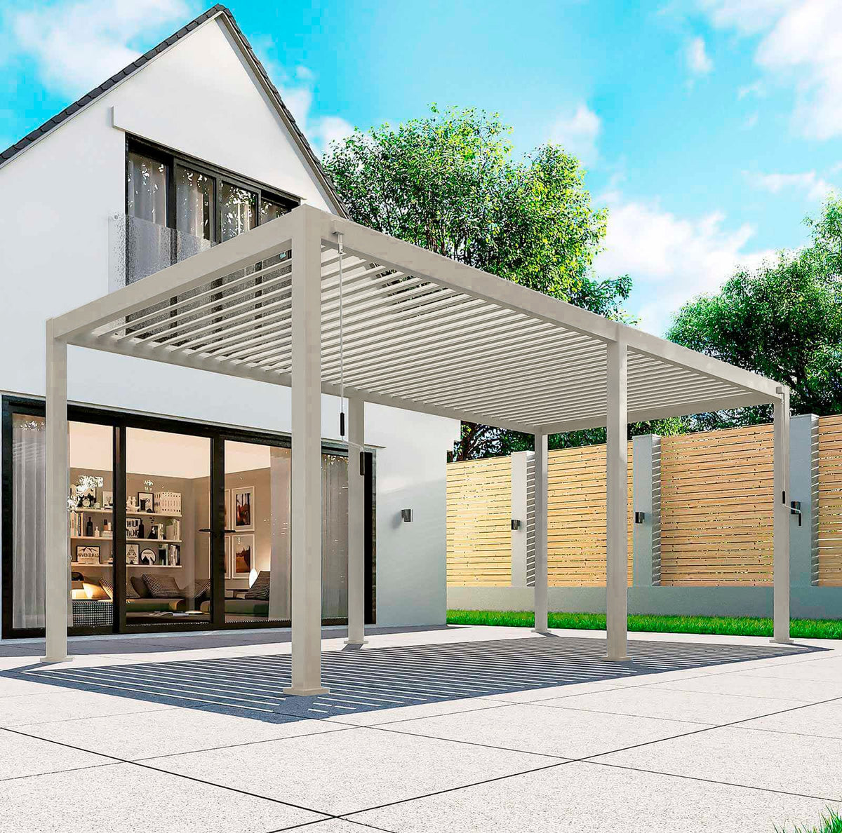 NOVA TITAN – Pergola rectangulaire 6m x 3m – Pebble (modèle 2026)