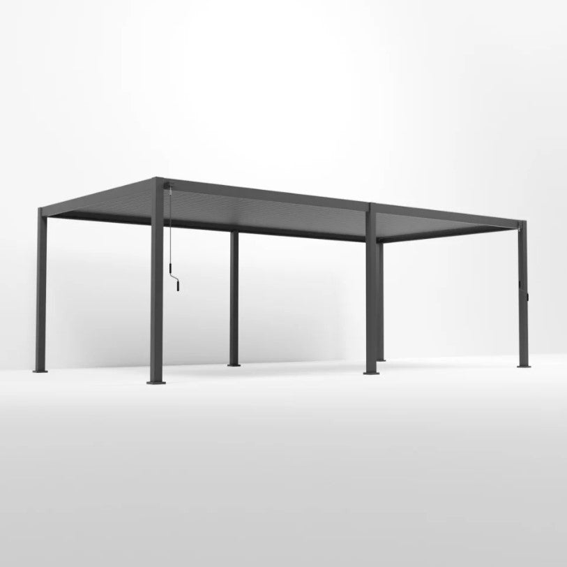 NOVA TITAN – Pergola rectangulaire 8m x 3.6m – gris (modèle 2026)