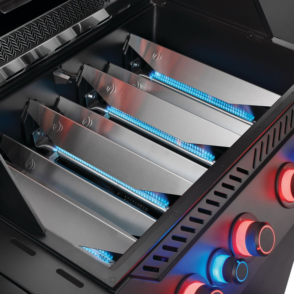 Napoleon Prestige 500 Phantom Connected RSIB – Barbecue 6 brûleurs avec brûleurs infrarouges latéral et arrière, Matte Black, WiFi & Bluetooth