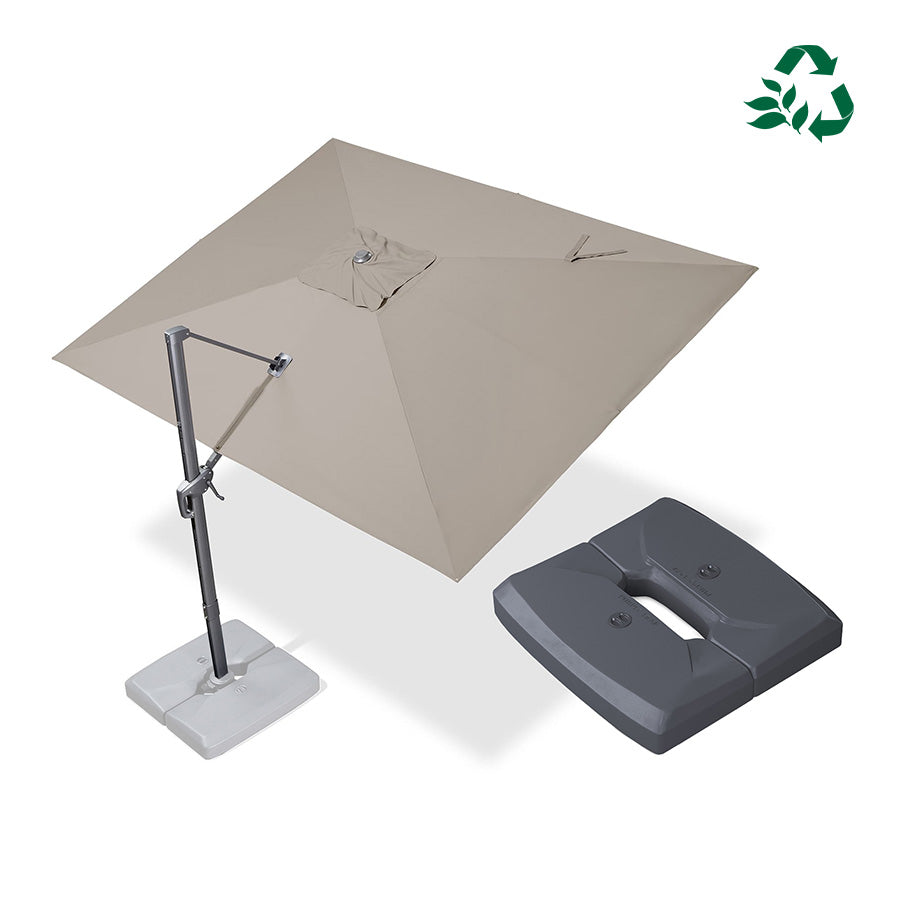 PURPLE LEAF – Parasol de terrasse résistant aux UV avec base, modèle extérieur économique