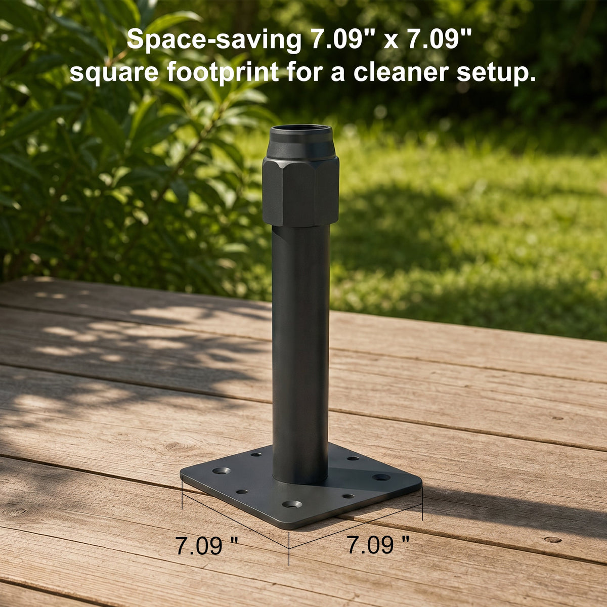 PURPLE LEAF – Base à manchon haut de gamme pour parasol de marché avec mât 1.9" AT-JT-48